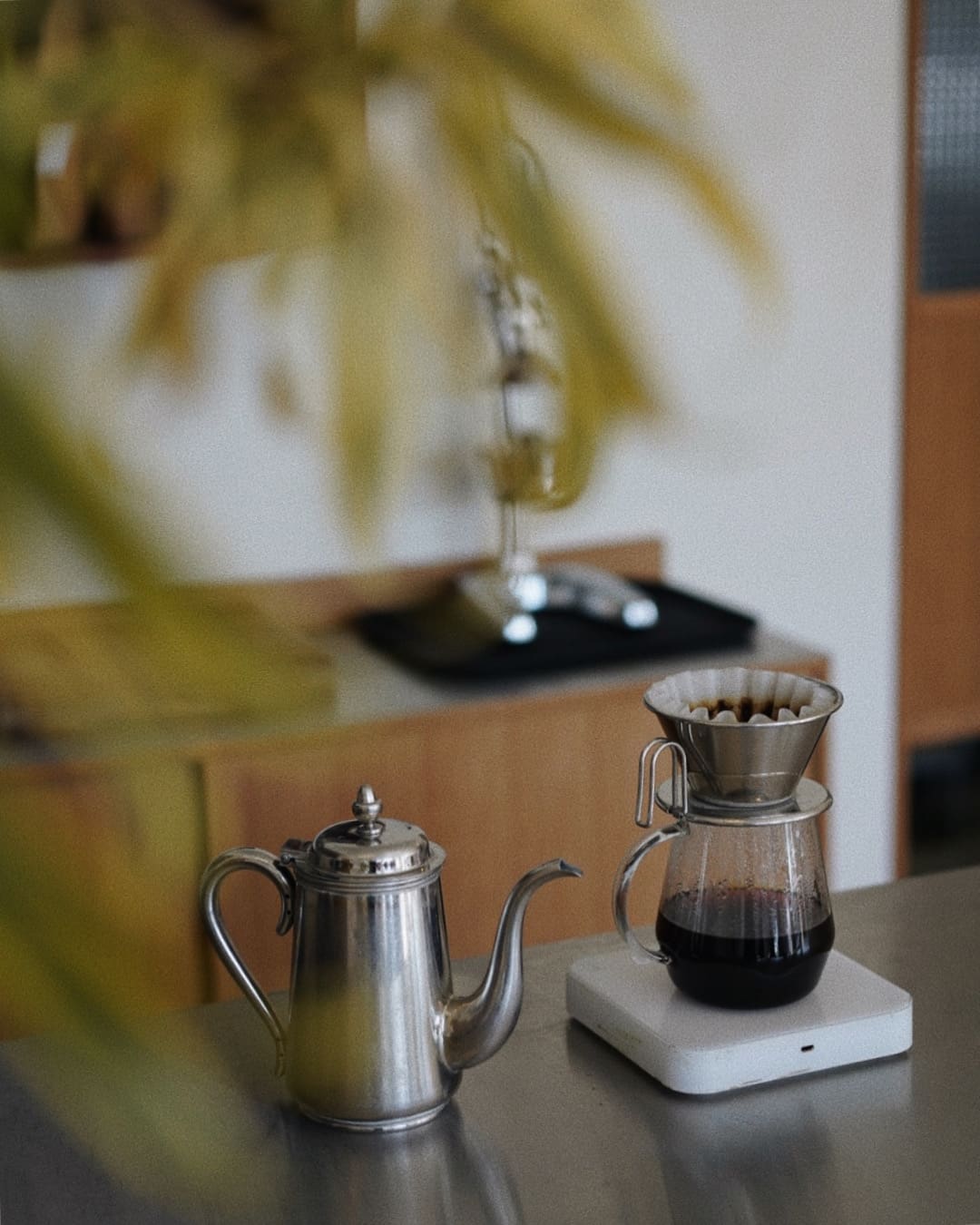 A pour-over coffee at Maru in LA