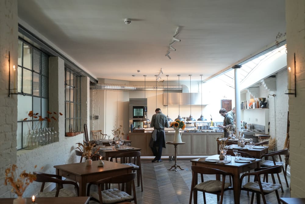 Gabriel Waterhouse in his new restaurant