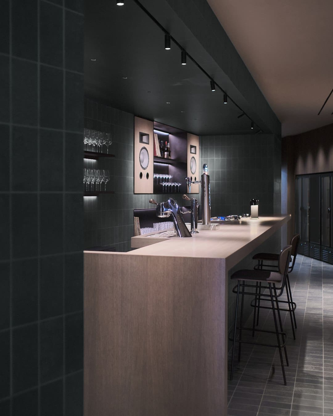 Moody interiors at Chez Filete in Valencia, Spain