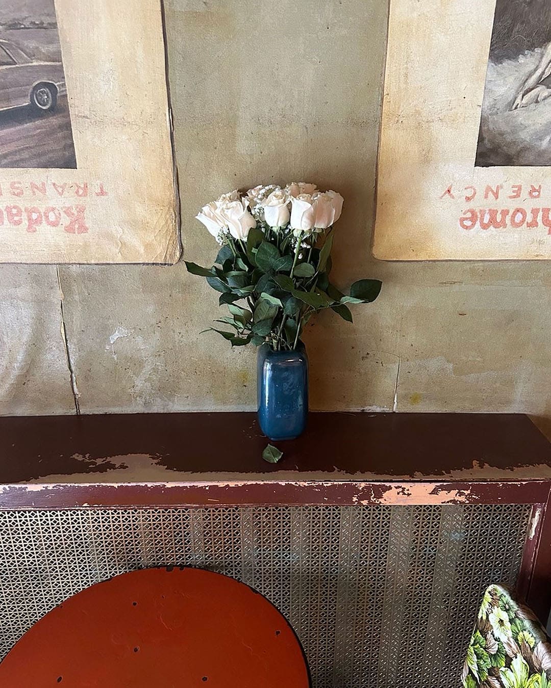 A bar stool and plant at The Communist's Daughter