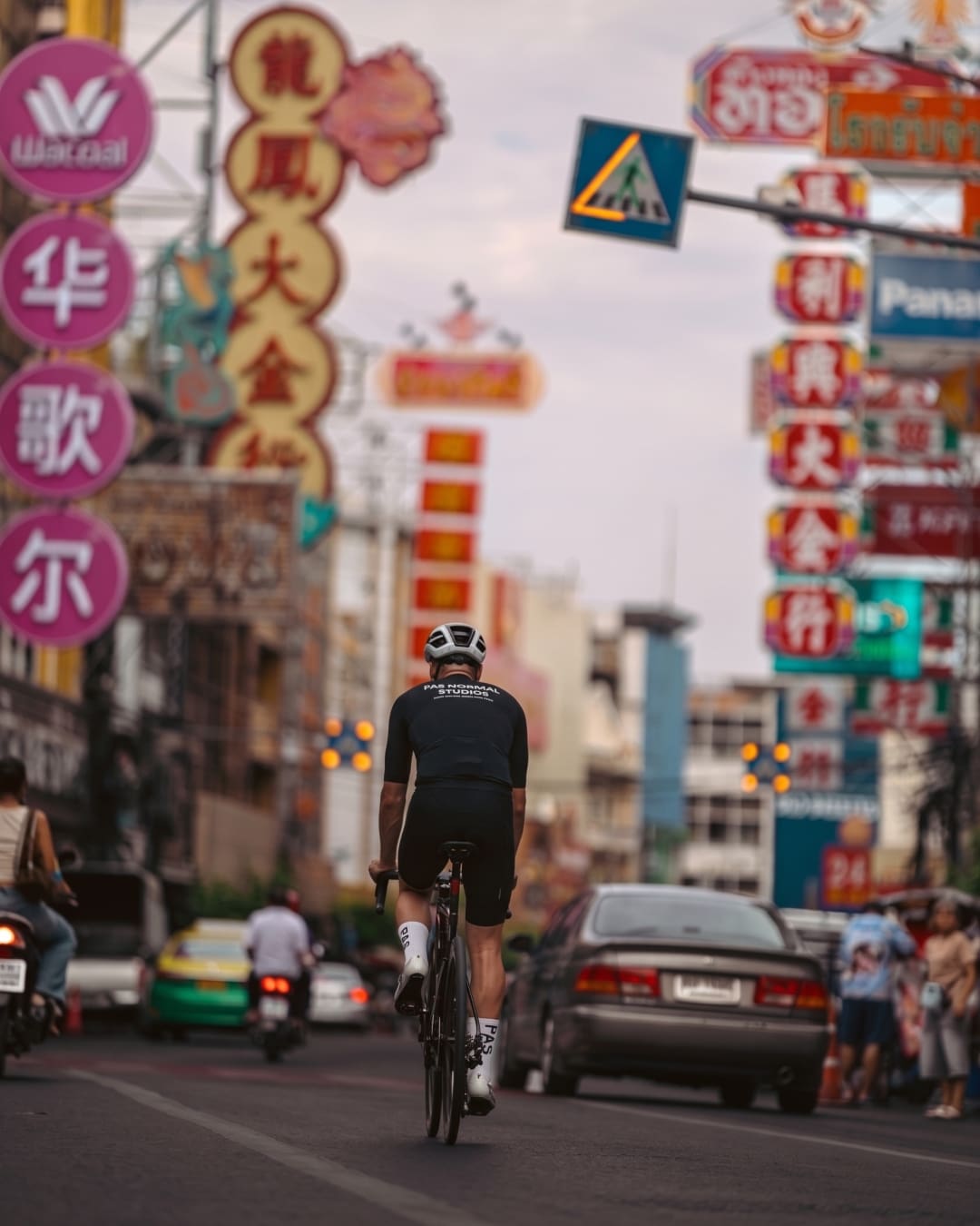 Fouad Ghanma rides through Bangkok