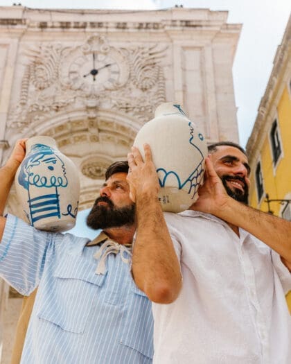 Gezo Marques and José Aparício Gonçalves of Oficina Marques in Lisbon. Photography by Gina Spinelli